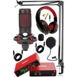 CetKing Central-Rd Pack-2 Stüdyo Kayıt Ekipmanları GLX-700RD Ses Kartı Cxn-30 Stüdyo Mikrofon