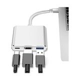CetKing CF01 Macbook Uyumlu 4K Full Hd 1080P Type C To 3 Portlu HDMI - USB 3.0 - Pd Çevirici Hub Adaptör