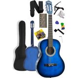CetKing CG-270BL Klasik Gitar 4/4 Yetişkin Boy Sap Ayarlı Full Set