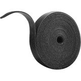 CetKing Cırt Cırt Sabitleyici Kablo Düzenleyici - 5 Metre x 1cm | Kolay Kullanım, Bahçe ve Ev Için Pratik Çözüm (Siyah)