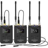 CetKing Ckmova Vocal M V2 Profesyonel Uhf Çift Kanallı Kablosuz Mikrofon 2 Verici ve 1 Alıcı Seti