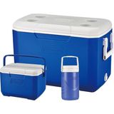 CetKing Cooler Box Combo 3'lü Set, Poly-Lite 48QT + Performance Serisi 6 Kişilik Cooler, 0,5 Litre Su Matarası