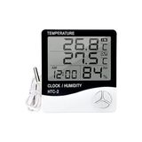 CetKing Dijital Termometre Sıcaklık ve Nem Ölçer Higrometre Masa Alarm, Problu Dijital Termometre, Problu Sıcaklık ve Nem Ölçer