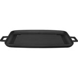 CetKing Döküm Grill Tepsi, Izgara Yüzeyli, Metal Kulplu, 31X42CM