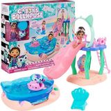 CetKing Dollhouse, Purrific Pool Party Oyun Seti, Gabby ve Renk Değiştirme Efektli, Denizkızı Kuyruklu Denizkızı Figürü ve Banyo Aksesuarları