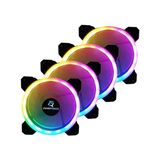 CetKing Dualrıng 4X120MM Sese Duyarlı A-Rgb Kasa Fanı