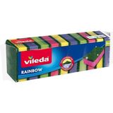 CetKing Ekonomik Bulaşık Süngeri, 10'lu Ekonomik Paket, Rainbow
