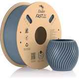 CetKing Ender Fast Pla Filament 1,75 Mm, 3D Yazıcı Filament 300 Mm/sn'ye Kadar Yüksek Hız, Geri Dönüştürülebilir Karton Makara, Çoğu Fdm 3D Yazıcıya Uygun - 1 kg (2,2 Lb) Gri