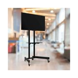 CetKing Ev Tipi Salon,oturma Odası,balkon ve Toplantı Odası Tekerlekli Metal Ayaklı Tv/fuar Standı/ünitesi 40" Inç- 75" Inç