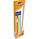 CetKing Evolution Stripes Kurşun Kalem 12'li Kutu,kıymık Oluşturmaz, Çiğnemeye Karşı Dayanıklı, Kolay Açılır