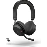CetKing Evolve2 75 Kablosuz Pc Kulaklık, 8 Mikrofon Teknolojisi, Çift Köpük Stereo Kulaklık, Gelişmiş Aktif Gürültü Iptali, Usb-A Bluetooth Adaptörü ve Ms Takım Uyumluluğu, Siyah