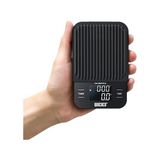 CetKing Exagram Zamanlayıcılı Kahve Tartısı, 0.1g/2kg Yüksek Hassasiyetli, Dokunmatik Düğmeli Mutfak Tartısı Paslanmaz Çelik Platform, Ağırlık/dara, Otomatik Kapanma, Siyah (Piller Dahil Değildir)