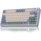 CetKing F75 Mekanik Rgb Tkl Reaper Switch Kablosuz Makrolu Hot Swap Klavye Pastel