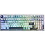 CetKing F99 3 Modlu Rgb Hot Swap Mekanik Linear Graywood V3 Switch Kablosuz Makrolu Klavye Lacivert