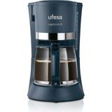 CetKing Filtre Kahve Makinesi CG7114 Capriccio, 6 Fincan, 600 W, 0.6 L, Kalıcı Filtre, Damlama Durdurma, Otomatik Kapanma, Siyah