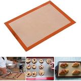 CetKing Fırınlanabilir Kendinden Yağlı Silikon Pişirme Matı, Profesyonel Silipat Yanmaz Yapışmaz Yıkanabilir Silikon Pişirme Matı 30CMX40CM
