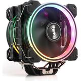 CetKing Freezer X128, 2X12CM Frgb Led'li, Intel & Amd Uyumlu, 4pin Pwm Fanlı, 6x Isı Borusu, Direkt Kontak Işlemci Soğutucu (DKCCX128)