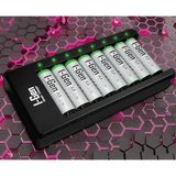 CetKing G827 8'li Pil Şarj Aleti + 8 Adet Aa 2700 Mah Şarj Edilebilir Aa Şarjlı Kalem Pilli Set 1.2V Ni-Mh