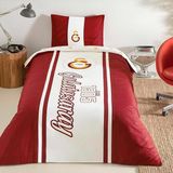 CetKing Galatasaray 1905 Glow Standart Pamuk Nevresim Takımı, Kırmızı, Tek Kişilik
