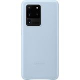 CetKing Galaxy S20 Ultra Deri Cep Telefonu Kılıfı, Mavi