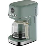 CetKing Gem Retro Filtre Kahve Makinesi – 900 W, 1, 5 L Cam Demlik | Mint Yeşil