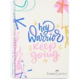 CetKing Grafiti Spiralli Defter, A4, 120 Yaprak, 70G Kağıt, Çizgili, 500 Mikron Pp Kapak, Pet Spiralli, Dayanıklı ve Kullanışlı