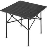 CetKing Güçlendirilmiş Alüminyum Katlanır Kamp Masası, Katlanabilir Outdoor Masa, Piknik Masası, Menteşeli Sistem, Dayanıklı Sağlam Gövdeli Kamp Masası, Taşınabilir Hafif, 3-4 Kişilik, 70X70X60CM Siyah