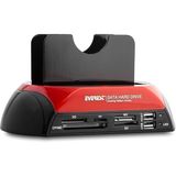 CetKing HDC-385 Harici USB 2.0 2.5"- 3.5" Ide+Sata HDD + Kart Okuyucu Docking