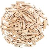 CetKing Home 24 Adet Mini Ahşap Not Mandalı,not Tutucu Dekoratif Mandal Çalışma Odası Ev Ofis Için Küçük Mandallar (Natural)