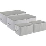 CetKing Home Textile 4'lü Gri Renk Stuff & Things Hurç Set