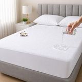 CetKing HOME%100 Pamuk, Full Kenar Fitted Sıvı Geçirmez,tek, Çift Kişilik Bebek Yatak Koruyucu Çarşaf Alez (160X200)