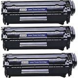 CetKing Hp Uyumlu 1015-1018 12A (Q2612A) Siyah Muadil Lazer Toner (3 Adet)