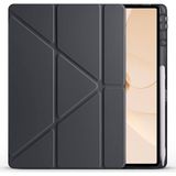 CetKing Huawei ile Uyumlu Matepad 12X Kılıf Zore Tri Folding Kalem Bölmeli Standlı Kılıf Siyah