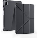CetKing Huawei ile Uyumlu Matepad Se 11 Kılıf Zore Tri Folding Kalem Bölmeli Standlı Kılıf Siyah
