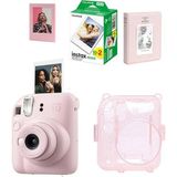 CetKing Instax Mini 12 Fotoğraf MAKINESI-20LI Film-Simli Pleksi KILIF-64LÜ Albüm ve Mıknatıslı Çerçeve Set 1
