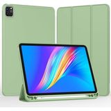CetKing Ipad Pro 11 1/2/3/4.nesil 2018-2023 ile Uyumlu Kılıf Kılıf Kalem Bölmeli Orj Smart Case Kabak, Açık Yeşil