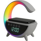 CetKing Işıklı Kablosuz Şarjlı Bluetooth Hoparlörlü Alarm Saati – Mükemmel Ses, Işık ve Konfor Tek Bir Cihazda!