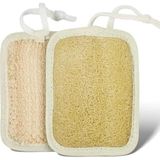 CetKing Kabak Lifi Yüz Vücut Banyo Kesesi, Antibakteriyel Sağlıklı Bulaşık Süngeri, Çok Amaclı KULLANIM,15X11CM, Seyahat Boy, Cilt Yenileyici Canlandırıcı Etki Selülit Karşıtı,hücre Yenileme