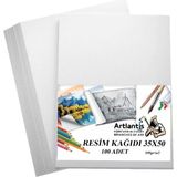 CetKing Kağıdı 35X50 100 Lü 100 gr 1 Paket 35 * 50 Resim Kartonu