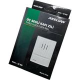 CetKing Kanarya Kapı Zili AK-902 – 3 Sesli, 12V Ac, 11X8X2 cm – Zil Trafosu ile Uyumlu, Kolay Montaj