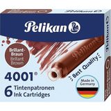 CetKing Kartuş Serisi TP6X Dolma Kalem Kartuşu Kahverengi