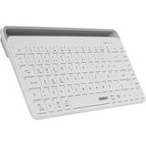 CetKing KB-BT66 Beyaz 2.4g+Bt1+Bt2 Üçü Bir Arada 3 In 1 2.4/bluetooth Çift Modlu Pc/mobil Bilgisayar Tablet Televizyon Uyumlu Q Kablosuz Klavye (Beyaz)