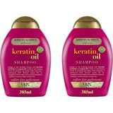 CetKing Keratin Yağı Içeren Şampuan, 385 Ml, 2'li Paket