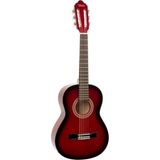 CetKing Kırmızı (3/4 Boy) Klasik Gitar (Kılıf+Yedek Tel Seti+Pena)
