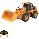 CetKing Kumandalı 40 Mhz Tam Fonksiyonlu Rc Iş Araçları LED Işıklı Kepçeleri, Damperi ve Vinç Hareketlidir (Kule Vinç-Kepçe-Bulldozer-Kamyon) (Bulldozer)