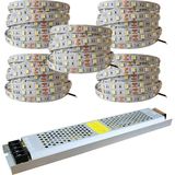 CetKing LED 4040 Yeni Nesil 25 Metre Şerit + 12V 33 400 Watt Trafo Oturma Odası, Yatak Odası ve Mutfak Için Gizli Aydınlatma (Günışığı)
