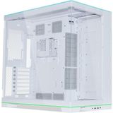 CetKing Li O11D Evo Rgb Bilgisayar Kasası, Entegre Rgb Aydınlatma, 455 mm Gpu Içermez, 420 Mm'ye Kadar Radyatör, Çelik, Alüminyum, Sertleştirilmiş Cam, Beyaz