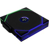 CetKing Li Unı Fan Tl Wıreless LCD 1X120MM Siyah Kasa Fanı (G99.12TLLCD1W1B.00)