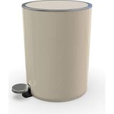 CetKing M-E66-09 Lenox 5 Lt Pedallı Çöp Kovası Bej