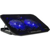 CetKing M40 Gaming Laptop Soğutucu Notebook Standı, Mavi Led,14-15.6-17 Inch Uyumlu, 2 Fan, 2 USB